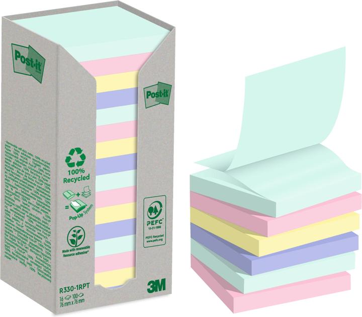 Post-it Recycling Z-Notes (76 x 76 mm)