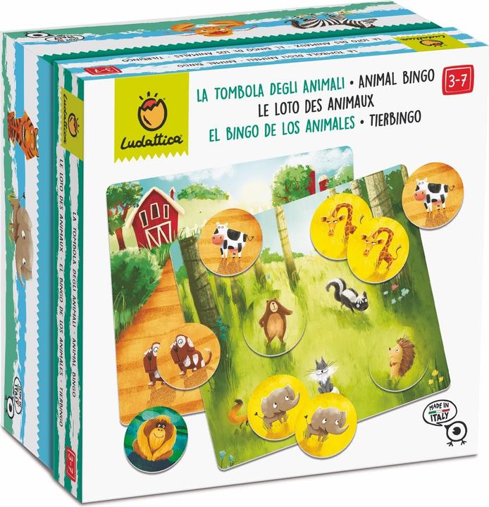 Actual product image Ludattica Animal Bingo & Pairs game