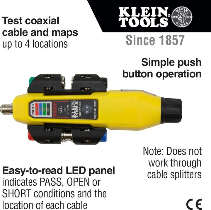 Actual product image Klein Tools Coax Explorer Tester Remote Kit