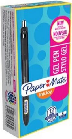 Produktbild Paper Mate DUPLIKAT Gelschreiber InkJoy Gel M (Schwarz, Transparent, 12 x)