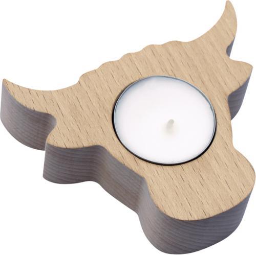 Image du produit Steinlin Bougeoir Vache contour hêtre