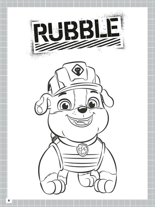 Image du produit Rubble & Crew : Livre de coloriage à pattes de construction