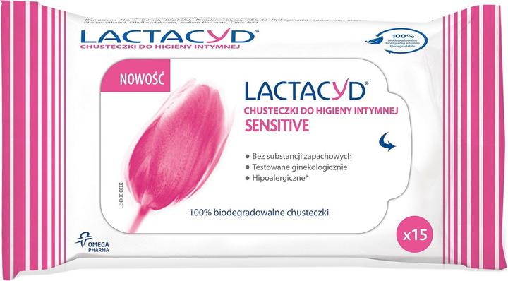 Lactacyd Salviette sensibili per l'igiene intima 1p.-15pz. (Salviette intime)