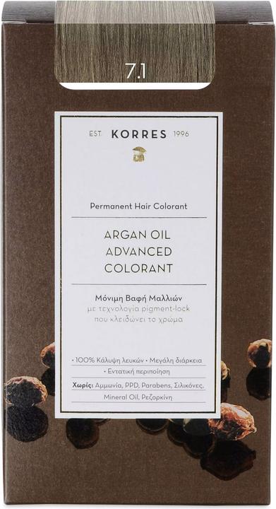 Produktbild Korres Argan Oil Hair Color (7.1 Ash Blonde)