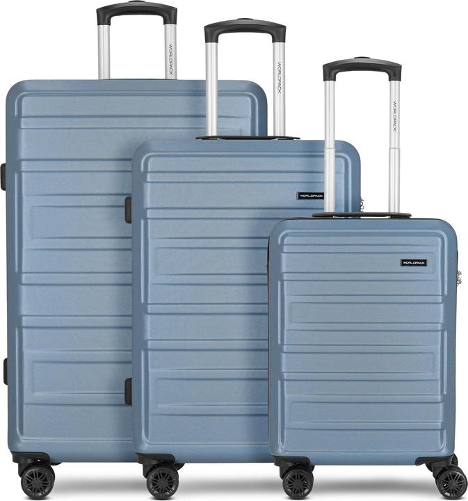 Image du produit Worldpack New York 2.0 Ensemble de valises à 4 roulettes 3 pièces (197 l, XL (à partir de 115l))