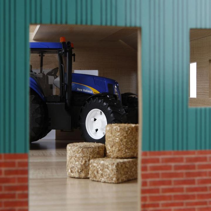 Produktbild Kids Globe Farming Agricultural Shed Wood für 3 Traktoren
