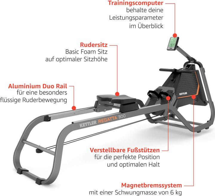 Actual product image Kettler Rudergerät Regatta 300