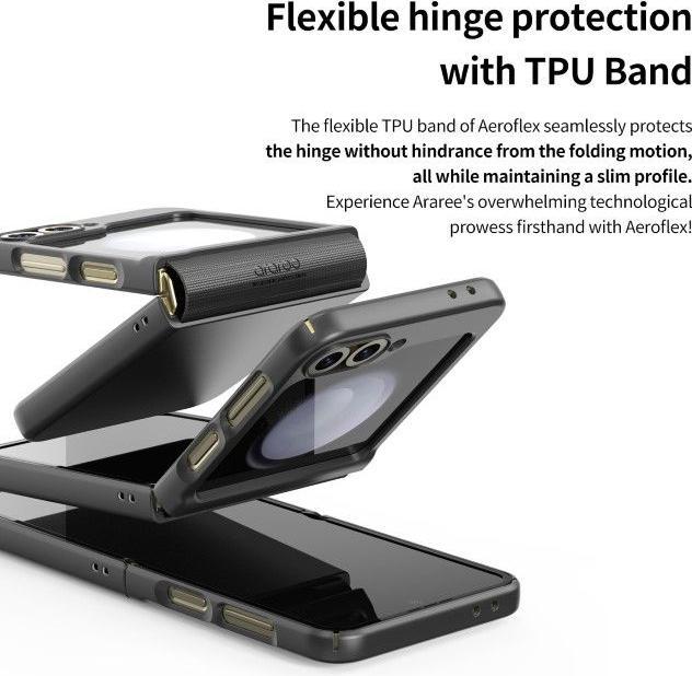 Produktbild Araree etui Aero Flex Sam Z Flip6 kremowy/cream AR20-02021B (Samsung Galaxy Z Flip6)