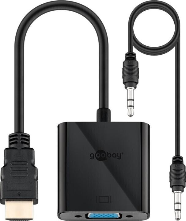 Actual product image Goobay HDMI (Typ A) — VGA (HDMI, Audio, 15 cm)