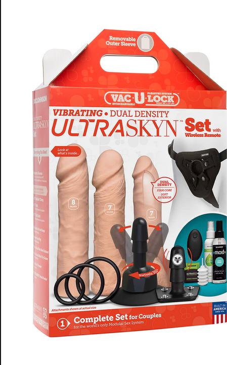 Productafbeelding Doc Johnson Vibrerende dubbele dichtheid ULTRASKYN Set