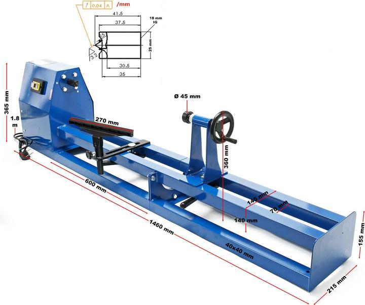 Produktbild Wiltec Drechselbank