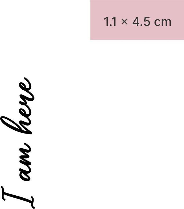 Immagine prodotto minink Tatuaggio temporaneo - Io sono qui