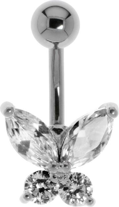 Immagine prodotto Bijouteria Piercing ventre (Acciaio chirurgico 316L, Vetro (di orologio), Ottone rodiato in ottone rodiato)