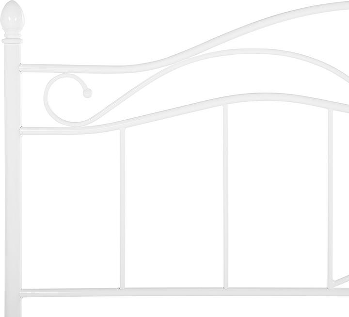 Produktbild Beliani Metallbett weiss Lattenrost 140 x 200 cm ANTLIA (140 x 200 cm)