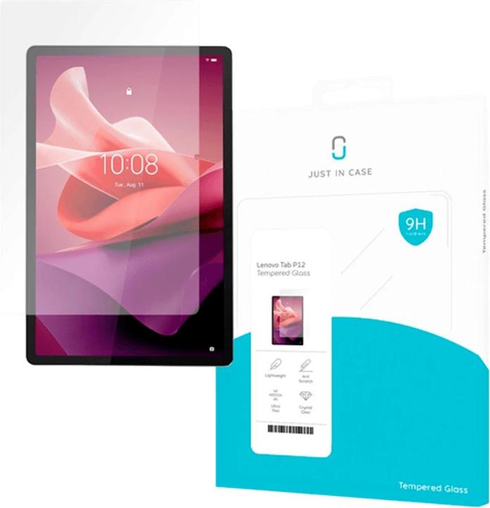 Produktbild Just in Case GehÃ¤rtetes Glas Clear Displayschutzfolie Lenovo Tab P12 (1 Stück, Lenovo Tab P12)