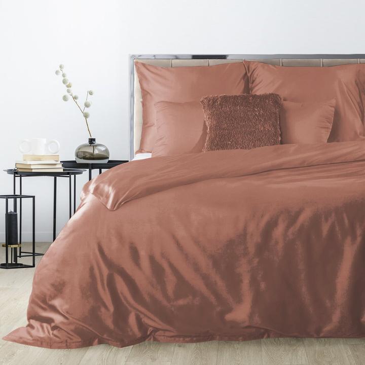 Image du produit Eurofirany EUROFIRANA NOVA Parure de lit en satin de coton de haute qualité, uni, 220 x 200 cm (Housse de couette, 220 x 200 cm)
