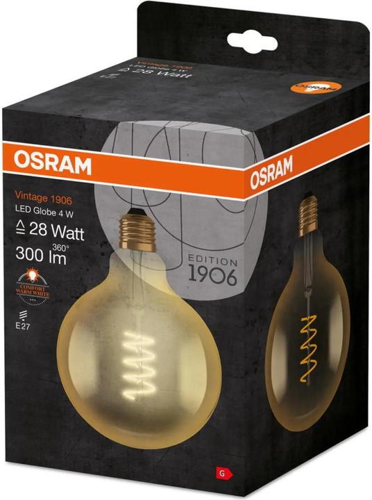 Actual product image Osram LED Vintage (E27, 5 W, 250 lm, 1 x, G)