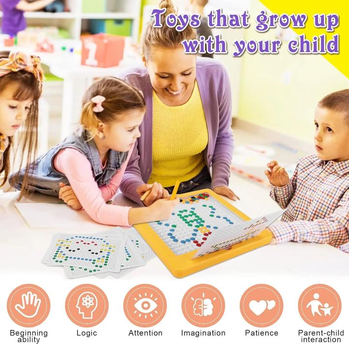 Actual product image Activity Board Magnetic drawing board for toddlers Magnetic beads and pencil Educational toy for the sensory
