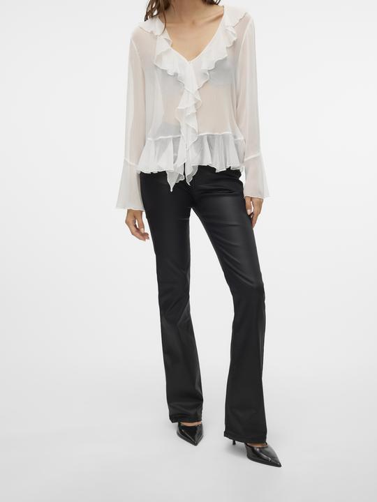 Actual product image Vero Moda Vmflash Mr Flared Coated Pants Noos (30)
