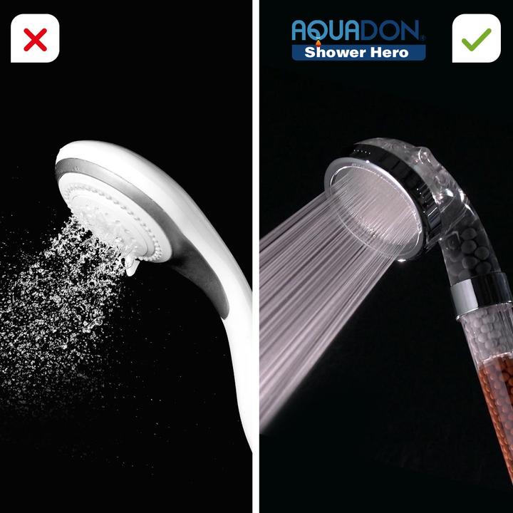Actual product image Aquadon Shower Hero mineral pearls