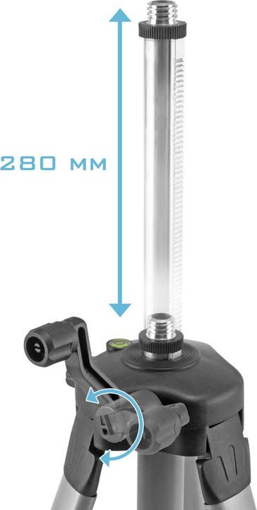 Produktbild Stahlwerk Universal-Stativ für Kreuzlinienlaser KL-5 ST auf 280 mm ausfahrbar