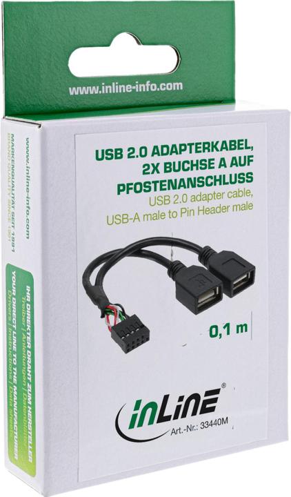 Produktbild InLine USB 2.0 Adapterkabel (0.20 m)