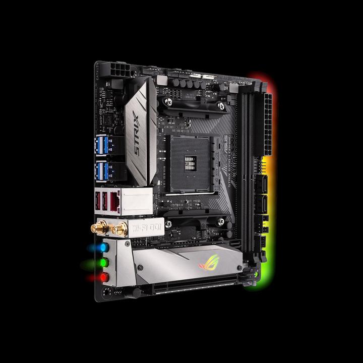 Actual product image ASUS ROG STRIX B350-I GAMING, mini-ITX, AM4 (AM4, AMD B350, Mini-ITX)