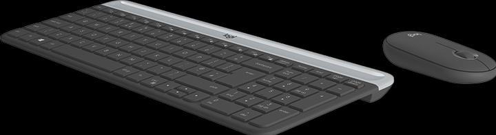 Actual product image Logitech MK470 Wireless keyboard and mouse, Graphite Sp., US (Eng. Int., Wireless)