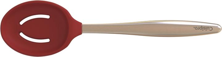 Actual product image Cuisipro Piccolo Tools Mini Spoon slotted, red