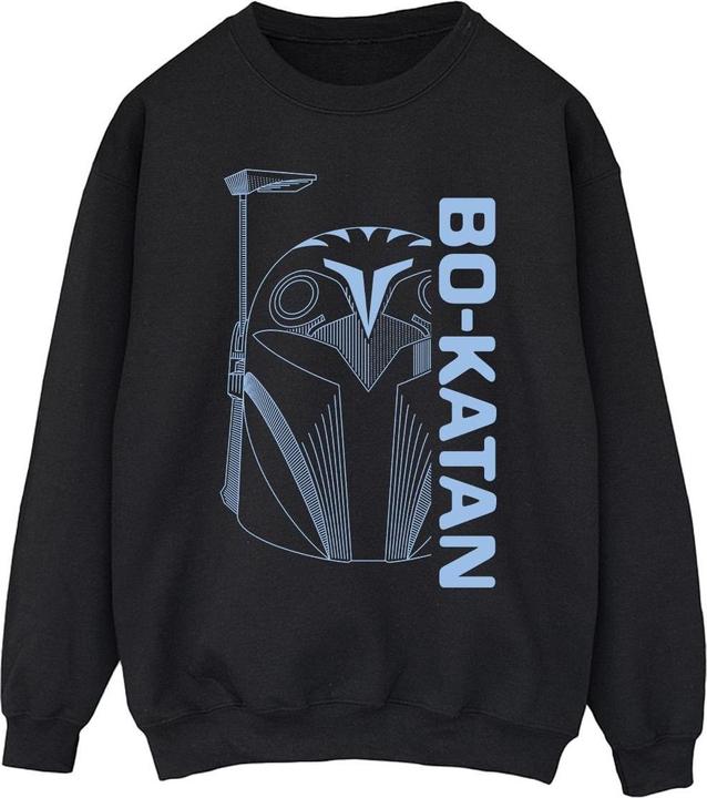Actual product image Star Wars Mens The Mandalorian Bo Katan Helm Sweatshirt (M)