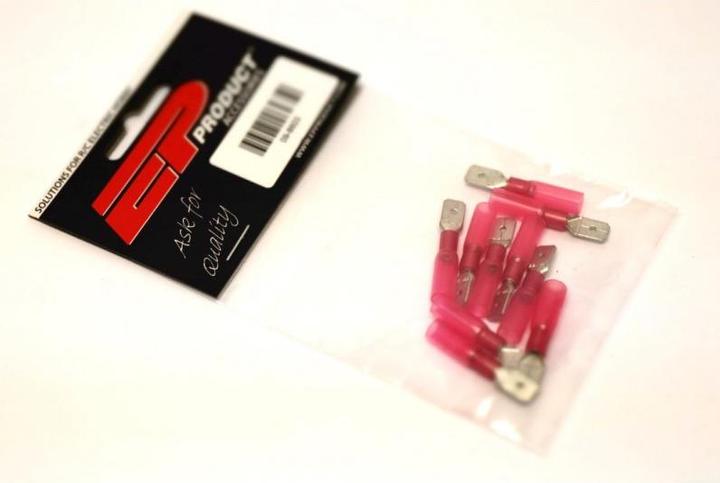 Produktbild EP Flachstecker WP 6.3 x 0.8 mm, männlich, Rot, 10 Stk.