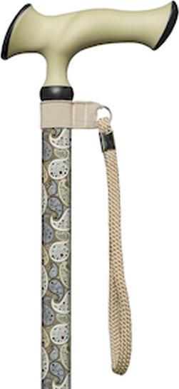 Gastrock Gehstock Paisley mit Soft Escort-Ergonomic