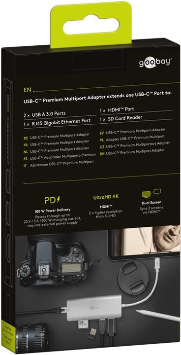 Actual product image Goobay USB-C (USB-C, 5 Ports)