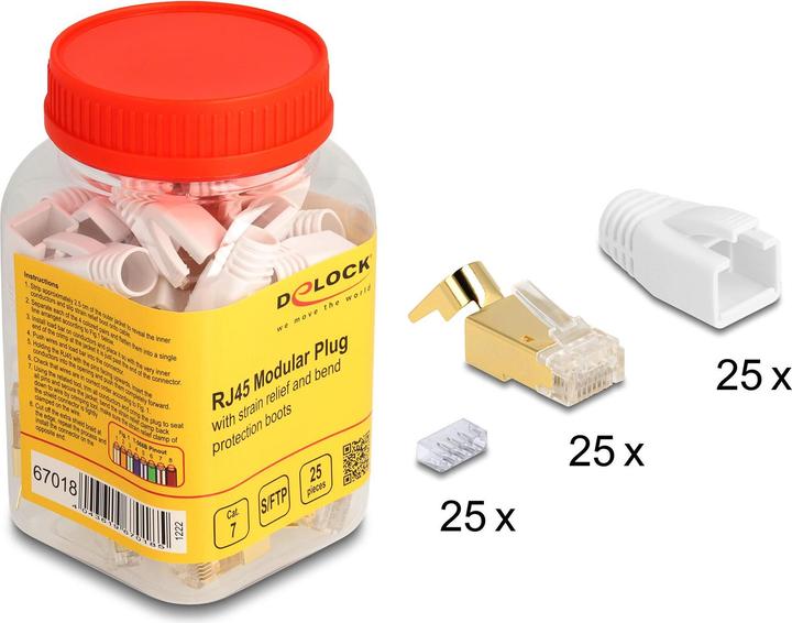 Actual product image Delock RJ45 modular plug (Network cable plug)