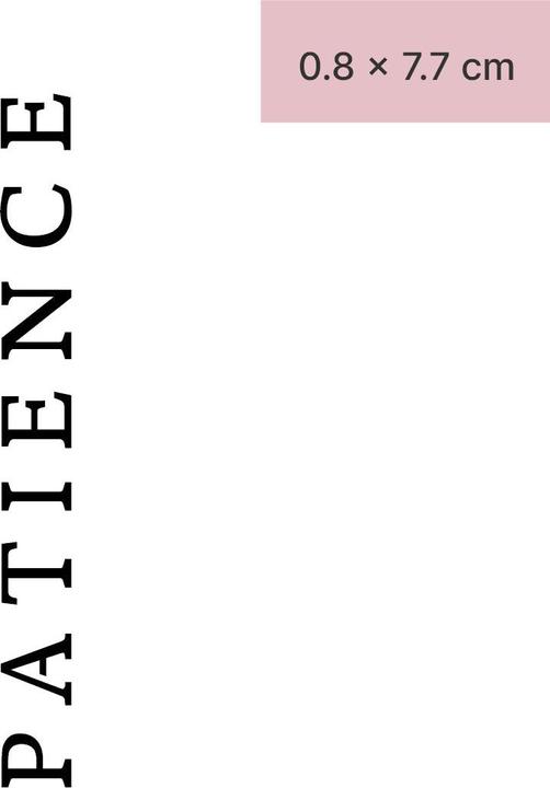 Actual product image minink Temporary tattoo - Patience