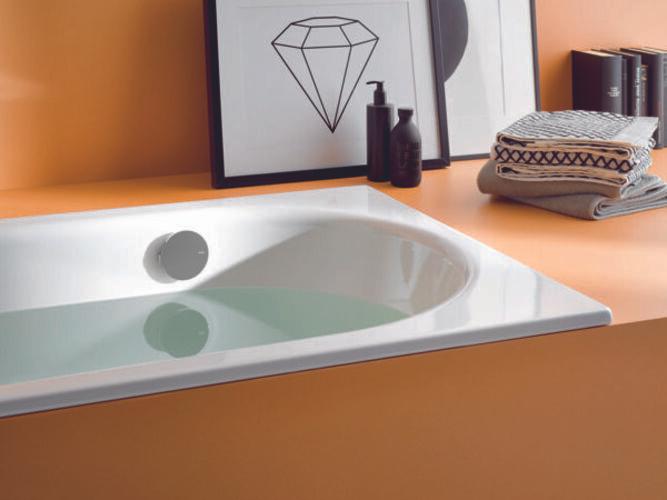 Actual product image Bette Comodo bathtub, 170 x 80 cm, 1643-, lateral overflow at the back (155 l, 170 cm, 80 cm)