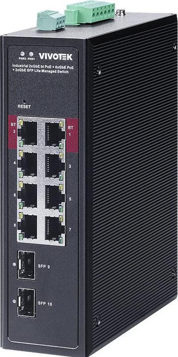 Actual product image Vivotek AW-IHB-1040 Switch managed 10-Port, PoE (52 Ports)