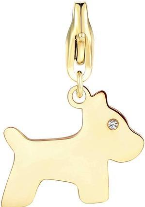 Sagapo S'AgapÃµ - Gold-plated dog pendant Happy SHA317