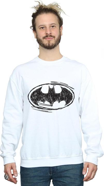 Actual product image Batman Mens Sketch Logo Sweatshirt (XL)