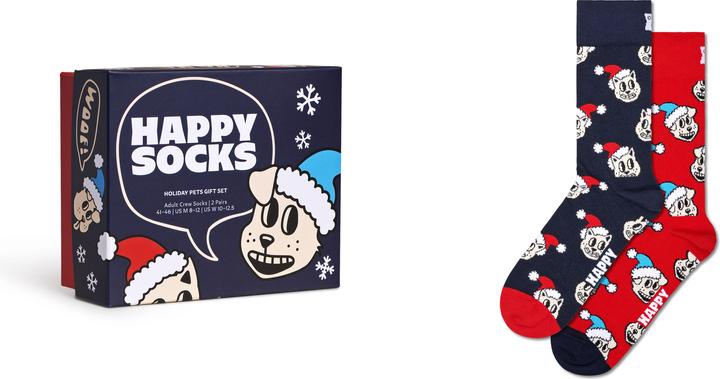 Happy Socks Holiday Cat & Dog Gift Set (2er Pack, 36 - 40)