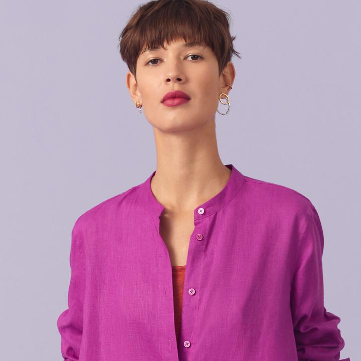 Produktbild La Redoute Collections Langärmeliges Maxikleid aus Leinen (32)