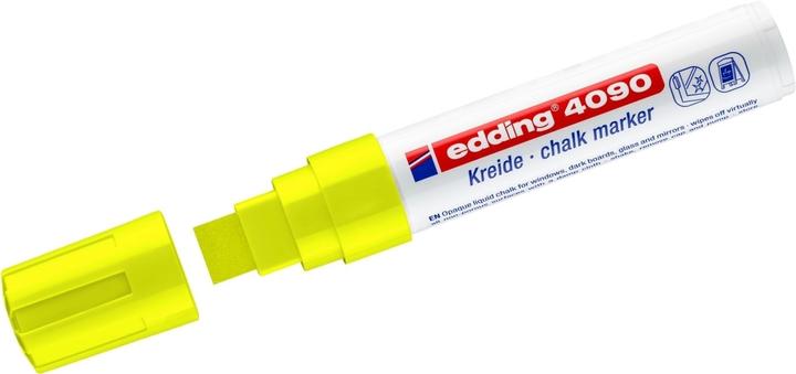 Actual product image Edding 4090 Chalk Marker (Yellow, 4 mm, 5 x)