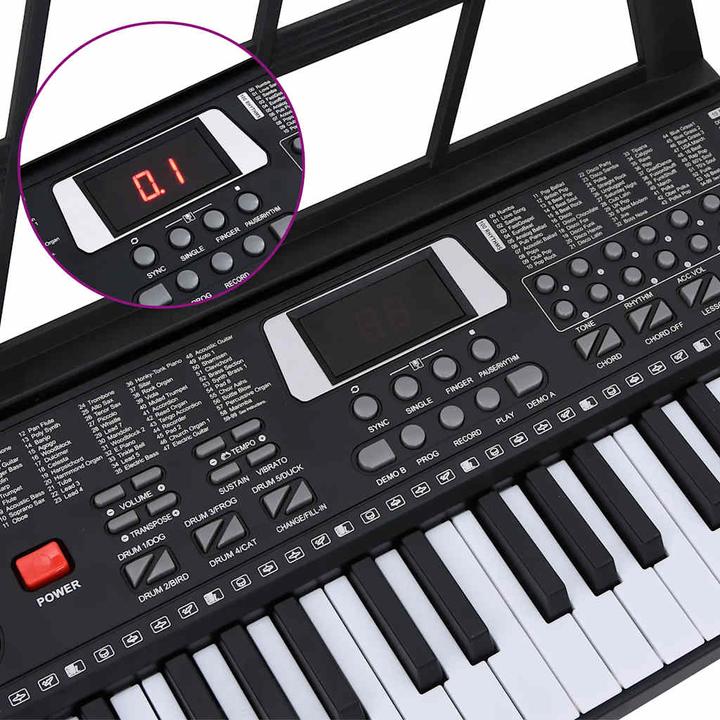 Produktbild VidaXL 61 Tasten Klavier Elektrisches Keyboard mit Notenständer Kinder (61 Tasten)