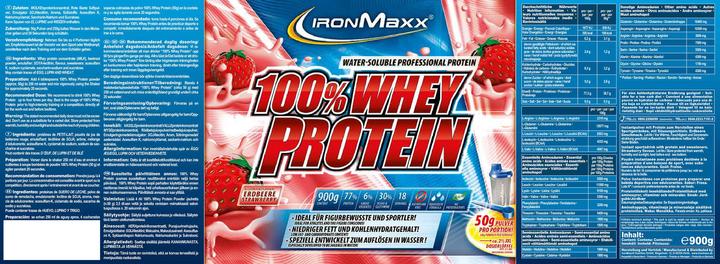 Image du produit IronMaxx 100% Whey Protein (boîte de 2350g) (Fraise, 1 pcs, 2350 g)