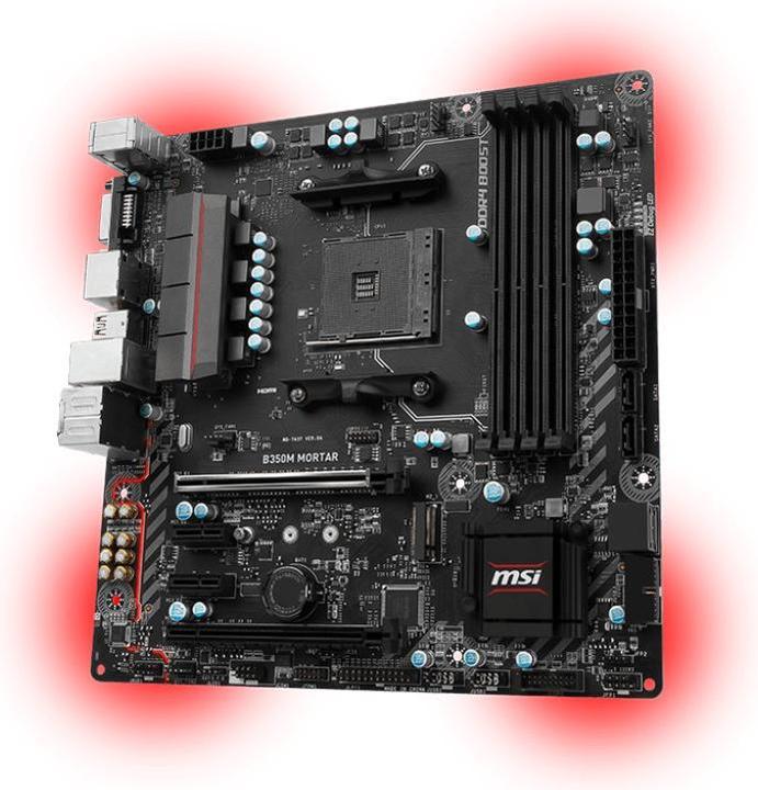 Produktbild MSI B350m Mortar (AM4, AMD B350, mATX)