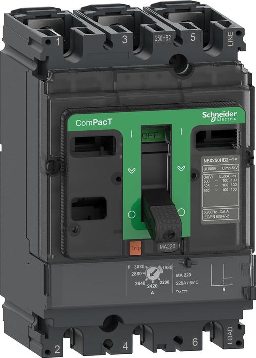 Actual product image Schneider Electric C25W3MA150 Compact circuit-breaker ComPacT NSX250HB2