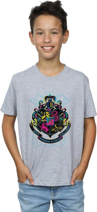 Immagine prodotto Neon Hogwarts Crest Maglietta Ragazzi (116)