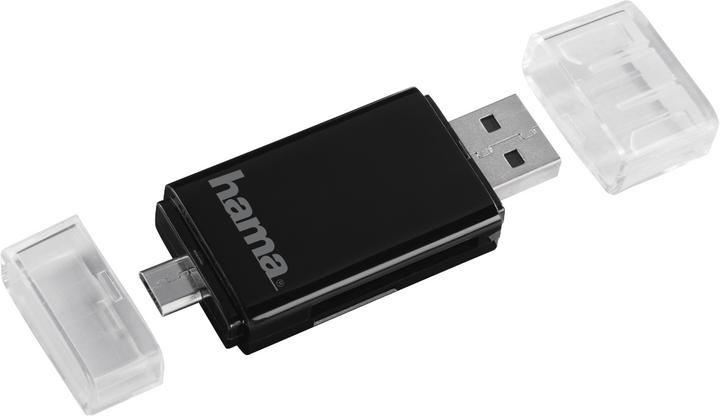 Produktbild Hama 2in1-USB-2.0-OTG-Kartenleser SD/microSD (USB 2.0, USB 2.0 Micro-B)