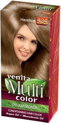 Venita Multicolor Hair Dye 4.34 Hazelnut 100Ml (4.34 Orzech Laskowy)