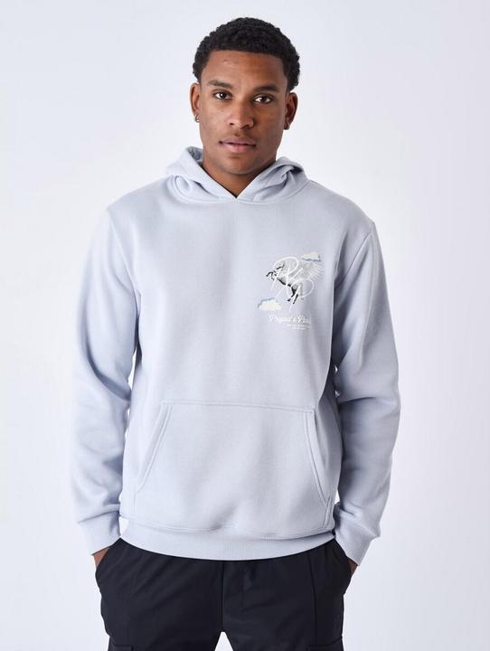 Project X Paris Kapuzen-Sweatshirt mit Pegasus-Wolkenmotiv (M)